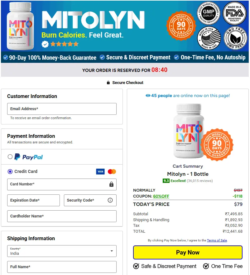 Mitolyn Weight Loss Purchase